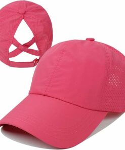 Koreshion Womens Criss Cross Ponytail Baseball Cap NO36