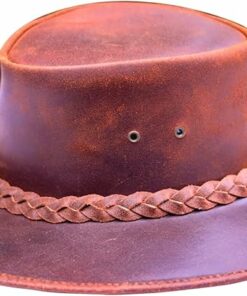 Leather Outback Cowboy Hat NO13