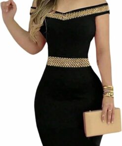 Elegant Off The Shoulder Dress NO31